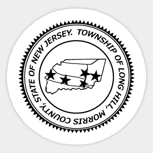 Long Hill township design Sticker